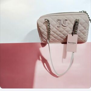 Juicy Couture Blush Quilted Crossbody Bag
